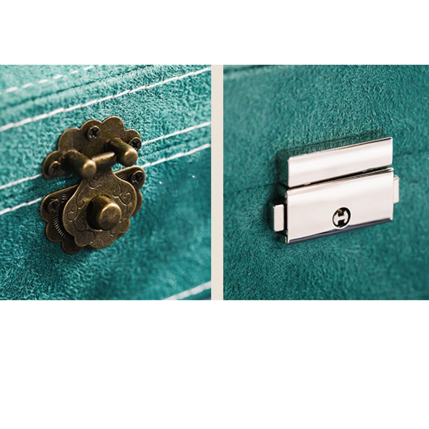 Amazon｜ジュエリーケース ジュエリーボックス 大容量 中華風 花柄 鍵